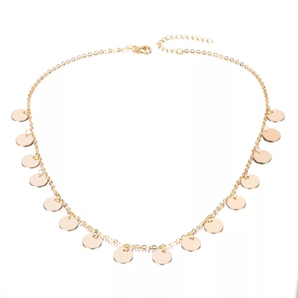 5 for $25 Medallion Choker Statement Necklace - Picture 3 of 5